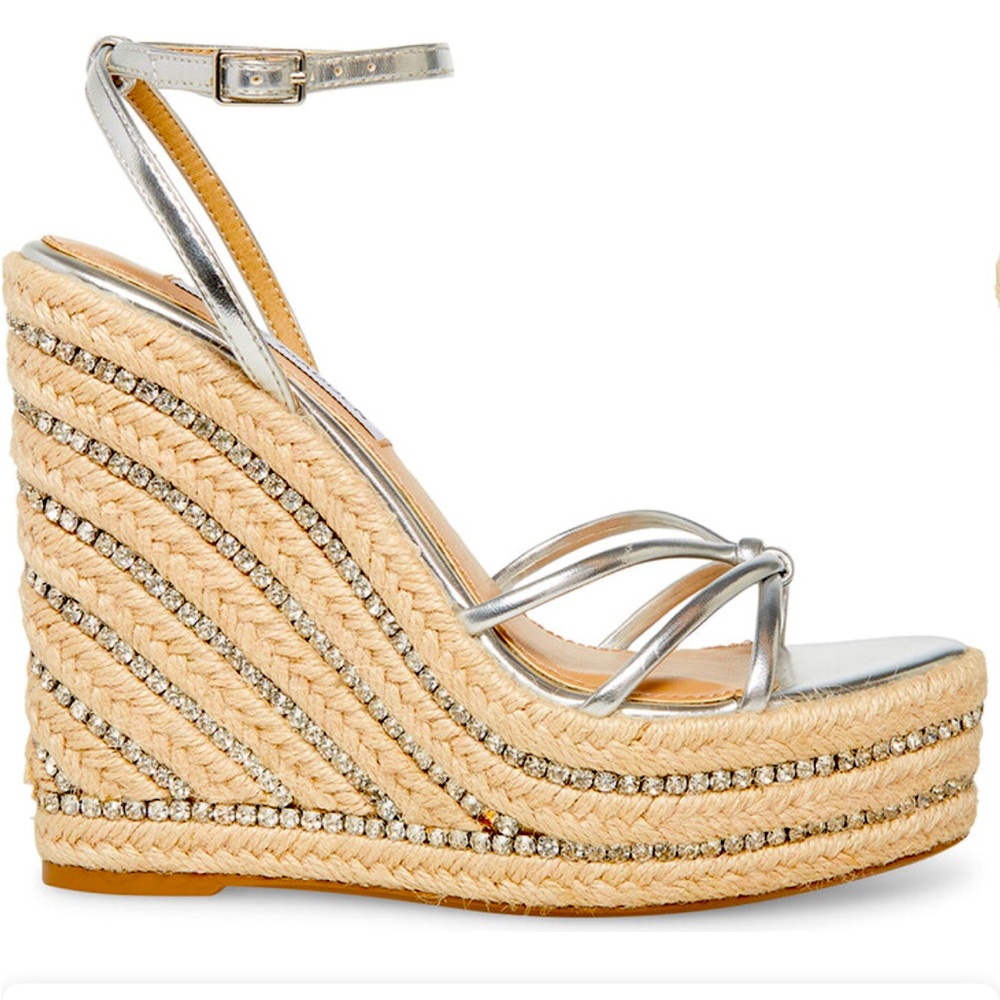 Steve Madden Mya Sandal, Silver, Size 10, NWOT